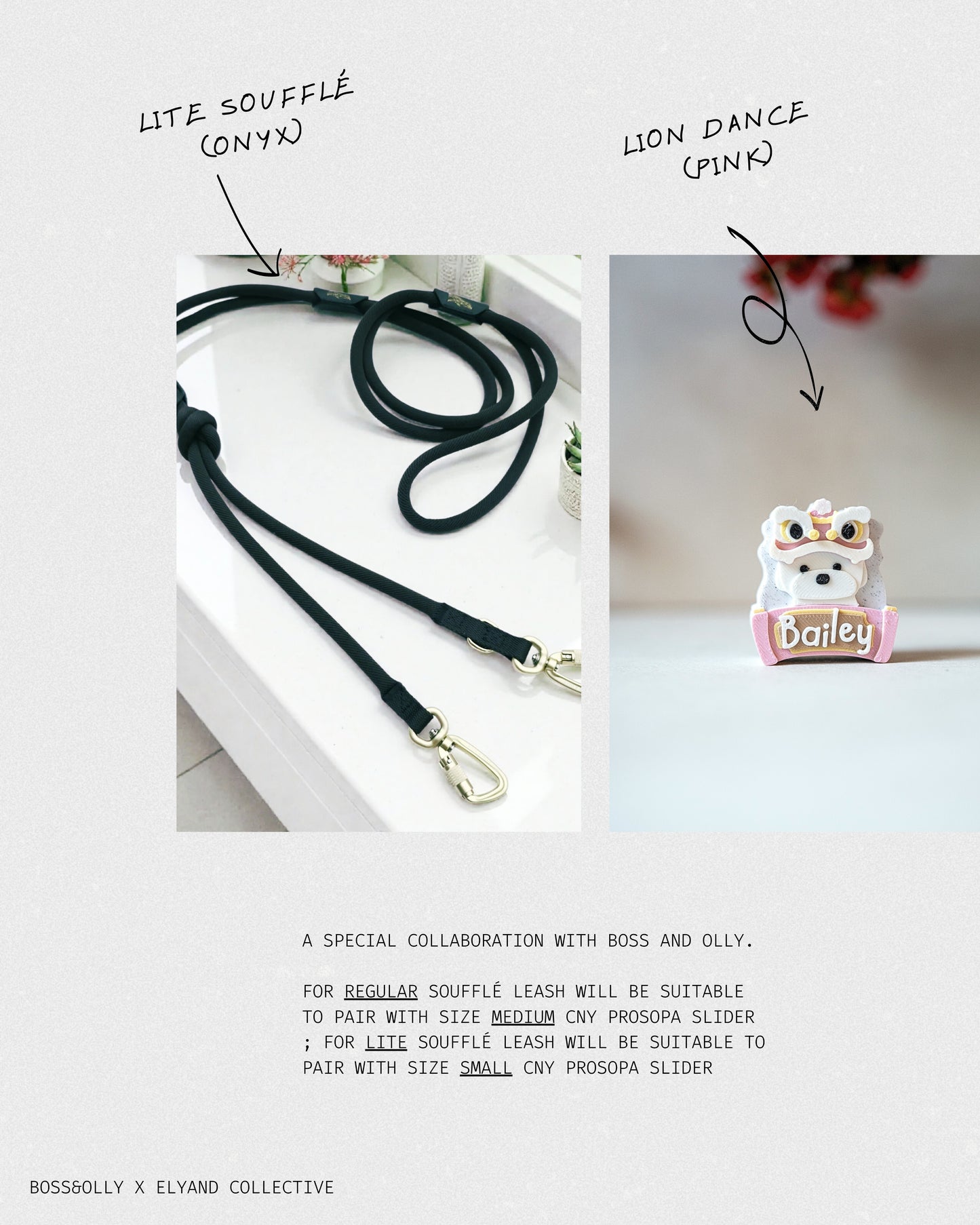 Lite Soufflé Leash X [Small] CNY Prosopa Slider