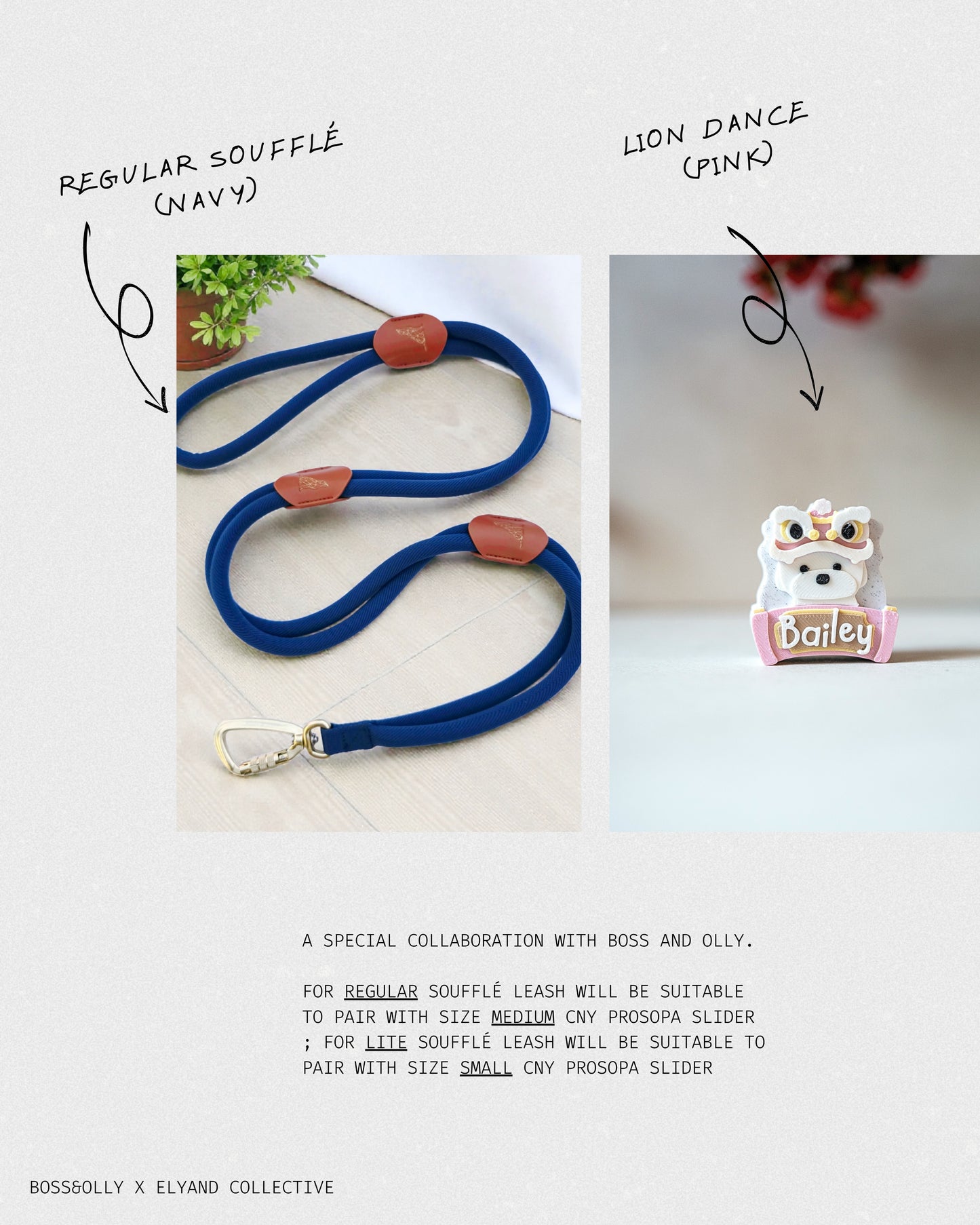 Regular Soufflé Leash X [Medium] CNY Prosopa Slider