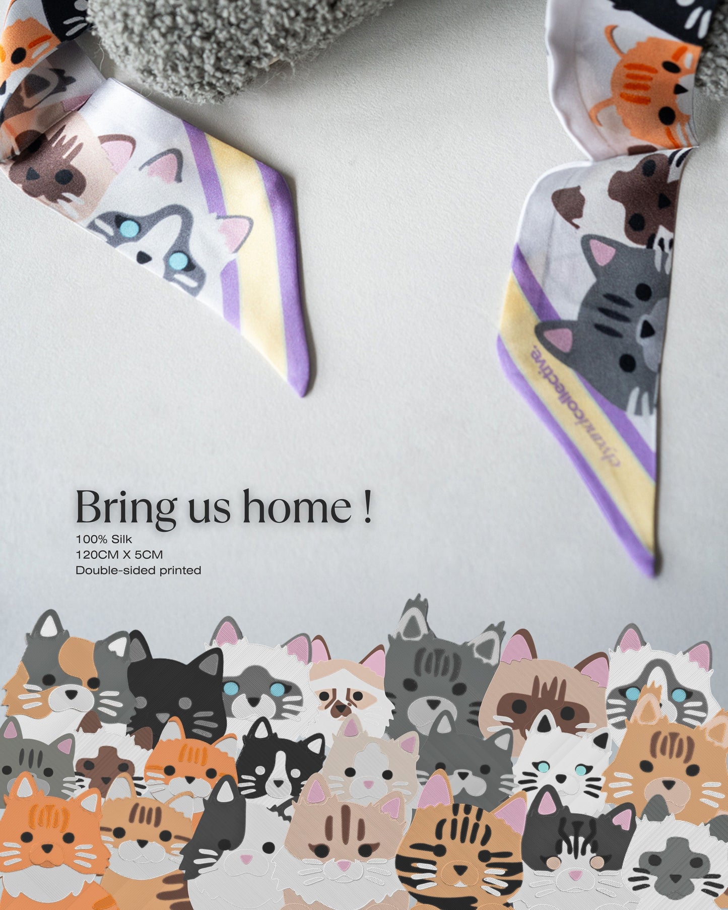 Prosopa | Cat Edition Scarf